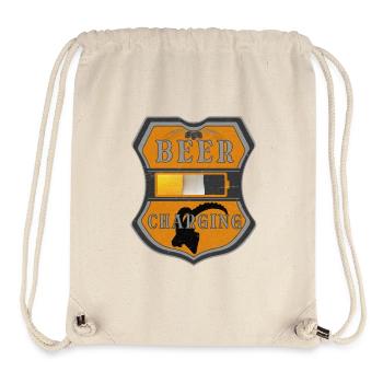 BEER CHARGING - Stanley/Stella recycelter Gym Bag - Naturweiß - Vorne
