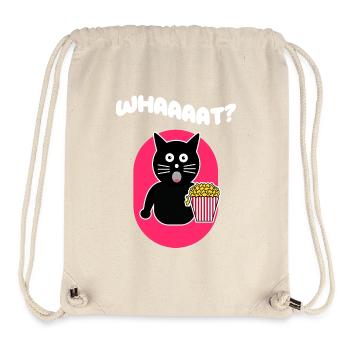 Popcorn Cat Movies Streaming Movie Watch Series - Sac à cordon recyclé Stanley/Stella - blanc naturel - Devant