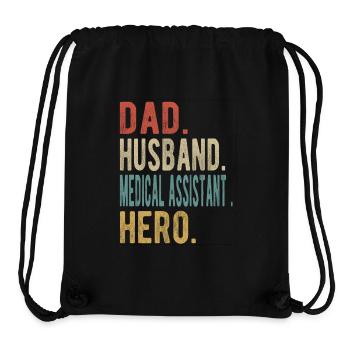 Medizinischer Assistent Vater Ehemann Held - Stanley/Stella recycelter Gym Bag - Schwarz - Vorne