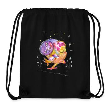 Gute Laune Eule - Stanley/Stella recycelter Gym Bag - Schwarz - Vorne