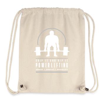 Powerlifting | Squat Bench Deadlift | Workout - Stanley/Stella Recycled Gym Bag - natural - Front