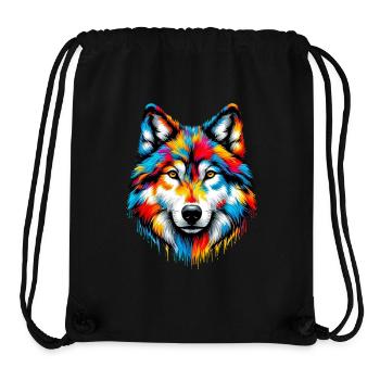 Loup - Sac à cordon recyclé Stanley/Stella - noir - Devant