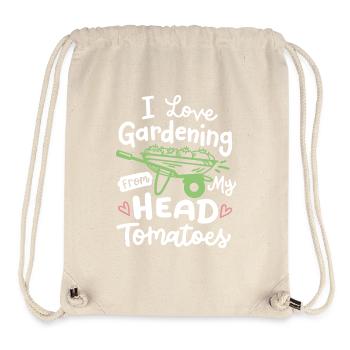 Gartenarbeit Gärtner - Stanley/Stella recycelter Gym Bag - Naturweiß - Vorne