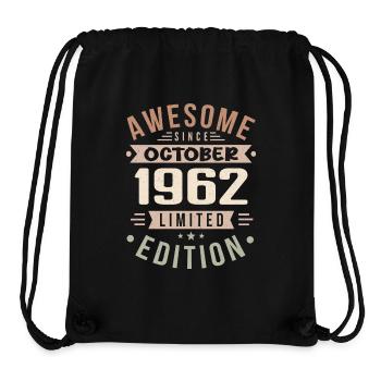Legend Since October 1962 Birthday October 1962 - Stanley/Stella Recycled Gym Bag - black - Front