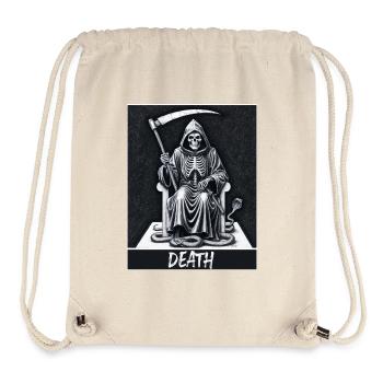 Carte de tarot mort squelette Magie - Sac à cordon recyclé Stanley/Stella - blanc naturel - Devant