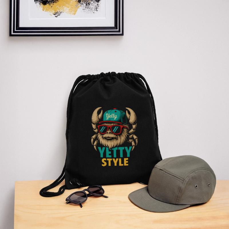 Yetty Style Yeti Graphic Stanley/Stella recycelter Gym Bag