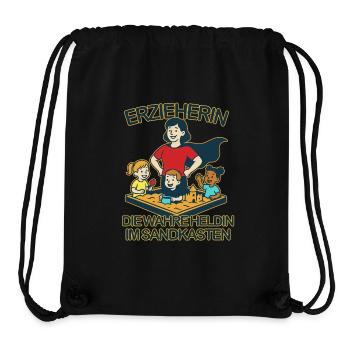 Erzieherin - Die wahre Heldin im Sandkasten - Stanley/Stella recycelter Gym Bag - Schwarz - Vorne