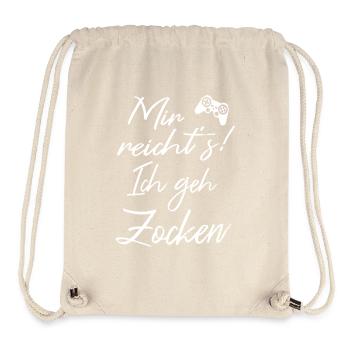 Gamer Zocker zocken Controller Sprüche lustig - Stanley/Stella recycelter Gym Bag - Naturweiß - Vorne