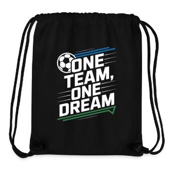 ONE TEAM ONE DREAM - Stanley/Stella recycelter Gym Bag - Schwarz - Vorne
