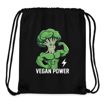 Vegan Power - Stanley/Stella Recycled Gym Bag - black - Front