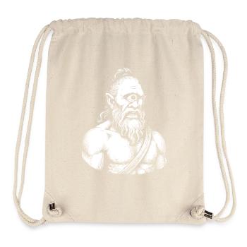 Mythical Cyclops Warrior Illustration - Stanley/Stella Recycled Gym Bag - natural - Front