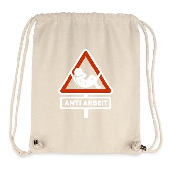 Anti Arbeit Schild – Arbeitszeitbetrug Shirt Malle - Stanley/Stella recycelter Gym Bag - Naturweiß - Vorne