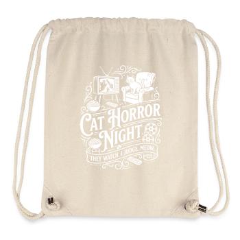 Cat Horror Night - Stanley/Stella recycelter Gym Bag - Naturweiß - Vorne