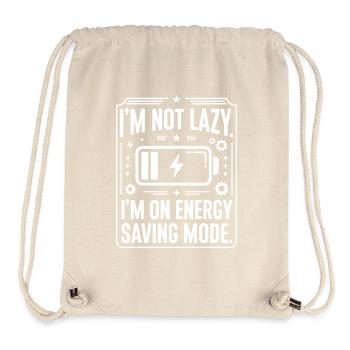 Power Saving Mode: Not Lazy - Stanley/Stella Recycled Gym Bag - natural - Front