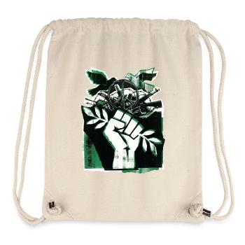 Contre la Guerre pour la Paix - Sac à cordon recyclé Stanley/Stella - blanc naturel - Devant