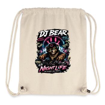 DJ Bear Nachtleben Orso Neon - Stanley/Stella recycelter Gym Bag - Naturweiß - Vorne