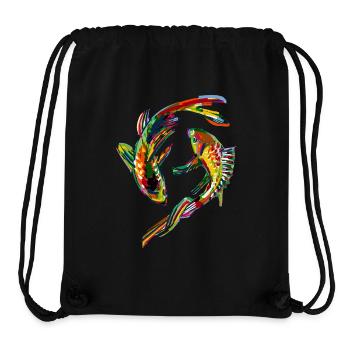 Colorful carp - Stanley/Stella Recycled Gym Bag - black - Front