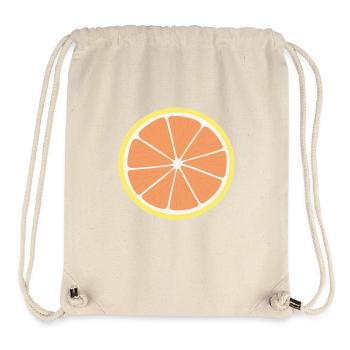 Grapefruit-Scheibe - Stanley/Stella recycelter Gym Bag - Naturweiß - Vorne