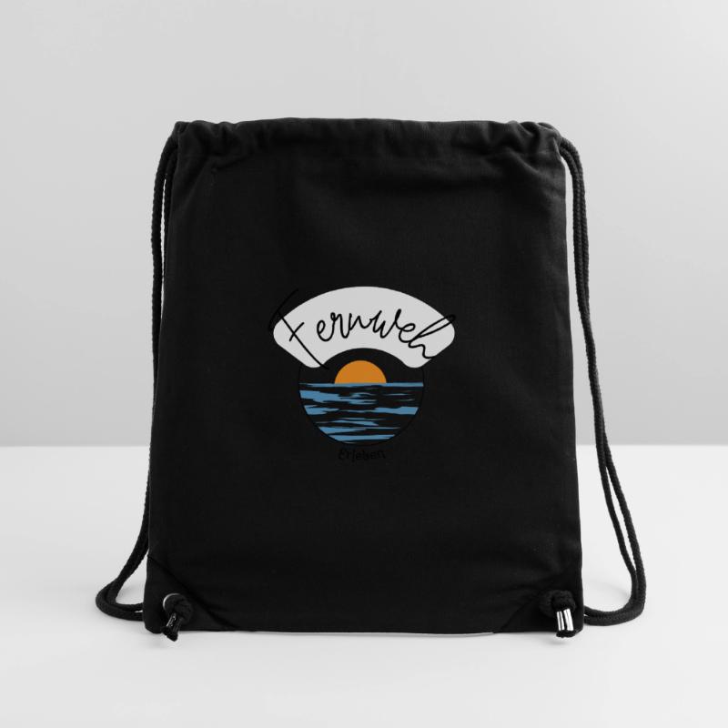 Fernweh erLEBEN - Flugzeug - Reise - Strand Stanley/Stella recycelter Gym Bag