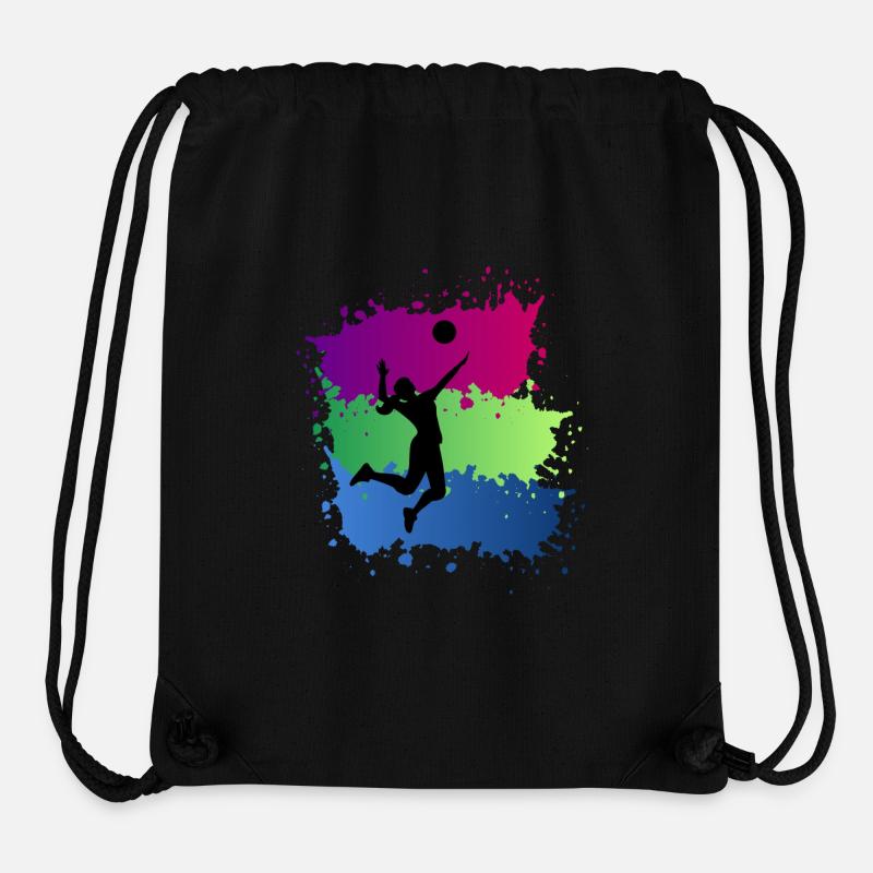 volleyball - Stanley/Stella Recycled Gym Bag - black