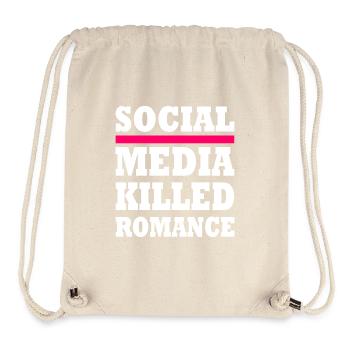 social media killed romance - Stanley/Stella recycelter Gym Bag - Naturweiß - Vorne
