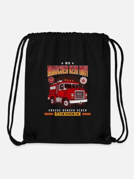 Feuerwehr | Feuer | Feuerwehrauto | Feuerwehrmann - Stanley/Stella recycelter Gym Bag - Schwarz