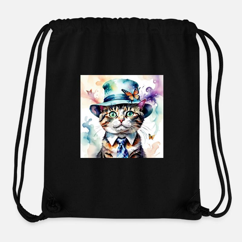 Monsieur Hercule - Sac à cordon recyclé Stanley/Stella - noir