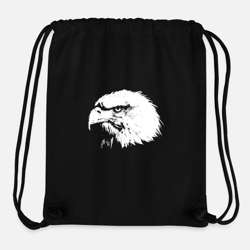 Adlerkopf - Stanley/Stella recycelter Gym Bag - Schwarz