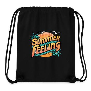 Summer feeling - Stanley/Stella Recycled Gym Bag - black - Front