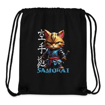 Samurai Cat - Stanley/Stella Recycled Gym Bag - black - Front
