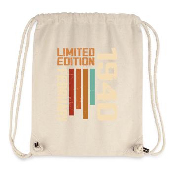 Born February 1940 Retro 1940 Anniversary - Stanley/Stella Recycled Gym Bag - natural - Front
