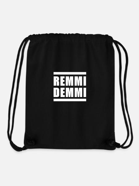 Remmi Demmi Schwarz-Weiß - Stanley/Stella recycelter Gym Bag - Schwarz
