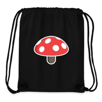 Rot Pilz - Stanley/Stella recycelter Gym Bag - Schwarz - Vorne