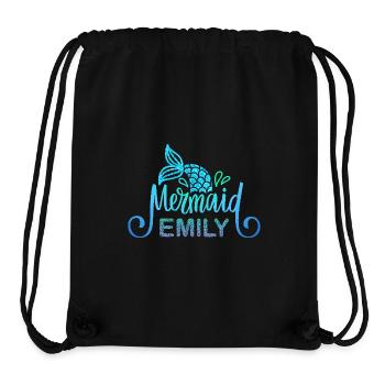 Name shirt Emily with mermaid - Stanley/Stella Recycled Gym Bag - black - Front