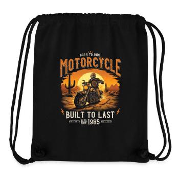 Jahrgang 1985 geboren Motorrad Biker - Stanley/Stella recycelter Gym Bag - Schwarz - Vorne