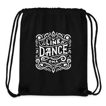 Line Dance Oma Großmutter tanzt - Stanley/Stella recycelter Gym Bag - Schwarz - Vorne