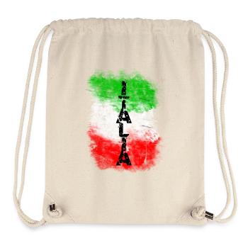 italia - Sac à cordon recyclé Stanley/Stella - blanc naturel - Devant