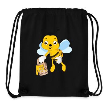 Bee beekeeping beekeeper honey honey bee - Stanley/Stella Recycled Gym Bag - black - Front