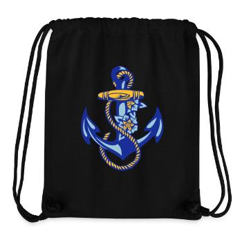 sailor*anchor - Stanley/Stella recycelter Gym Bag - Schwarz - Vorne