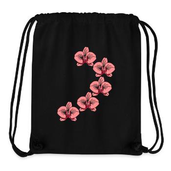 Orchideen - Stanley/Stella recycelter Gym Bag - Schwarz - Vorne
