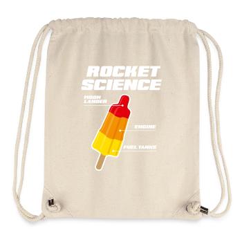 Rocket science popsicle science de fusée - Sac à cordon recyclé Stanley/Stella - blanc naturel - Devant