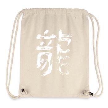 Drache - Chinesisch - Stanley/Stella recycelter Gym Bag - Naturweiß - Vorne