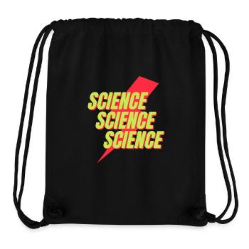 Neon Science Bolt Design - Stanley/Stella Recycled Gym Bag - black - Front