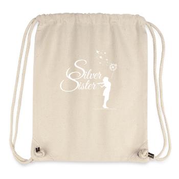 SilverSister white birds - Stanley/Stella recycelter Gym Bag - Naturweiß - Vorne