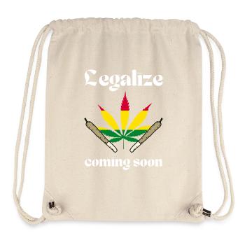 Legalize it Cannabisblatt Hanfblatt Legalisierung - Stanley/Stella recycelter Gym Bag - Naturweiß - Vorne