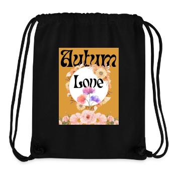 Aurum Love Blütenkreis - Stanley/Stella recycelter Gym Bag - Schwarz - Vorne