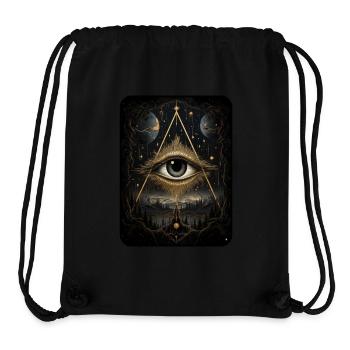 Mystical Divine Eye - Stanley/Stella Recycled Gym Bag - black - Front