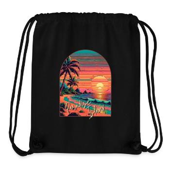 Paradise Island - Stanley/Stella Recycled Gym Bag - black - Front
