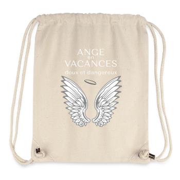 ange en vacances - Sac à cordon recyclé Stanley/Stella - blanc naturel - Devant