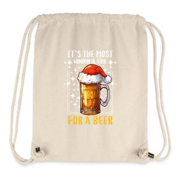 Weihnachten Bier Weihnachtsbier Prost Lustig Humor - Stanley/Stella recycelter Gym Bag - Naturweiß - Vorne